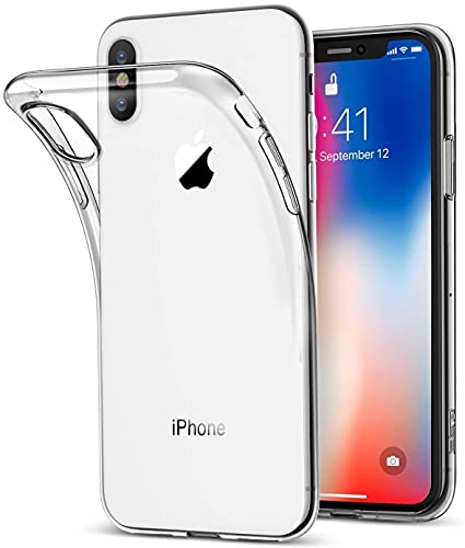Betron Clear Silicone Phone Case Back Cover for iPhone 10, iPhone