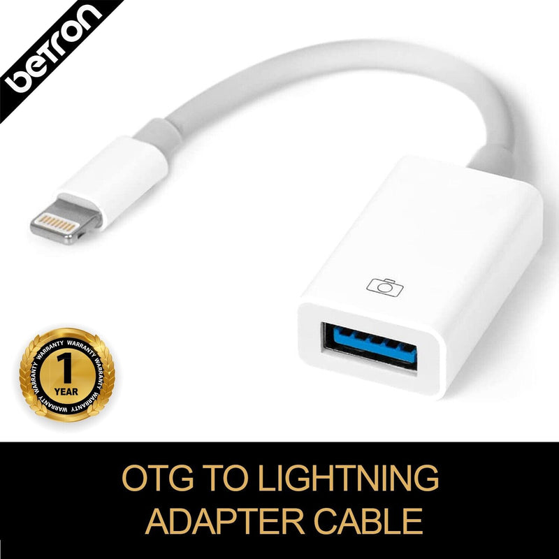 RAVIAD Lightning to USB Adapter, Lightning Male to USB3 Female Cable Dongle for iPad/iPhone 14 RAVIAD Lightning to USB Adapter, Lightning Male to USB3 Female Cable Dongle for iPad/iPhone 14