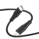 iPhone USB-C to 8 Pin Cable with Data Sync Heavy Duty Lead iPad Wire - 0.5 m, 1 m, 2 m, Black or White