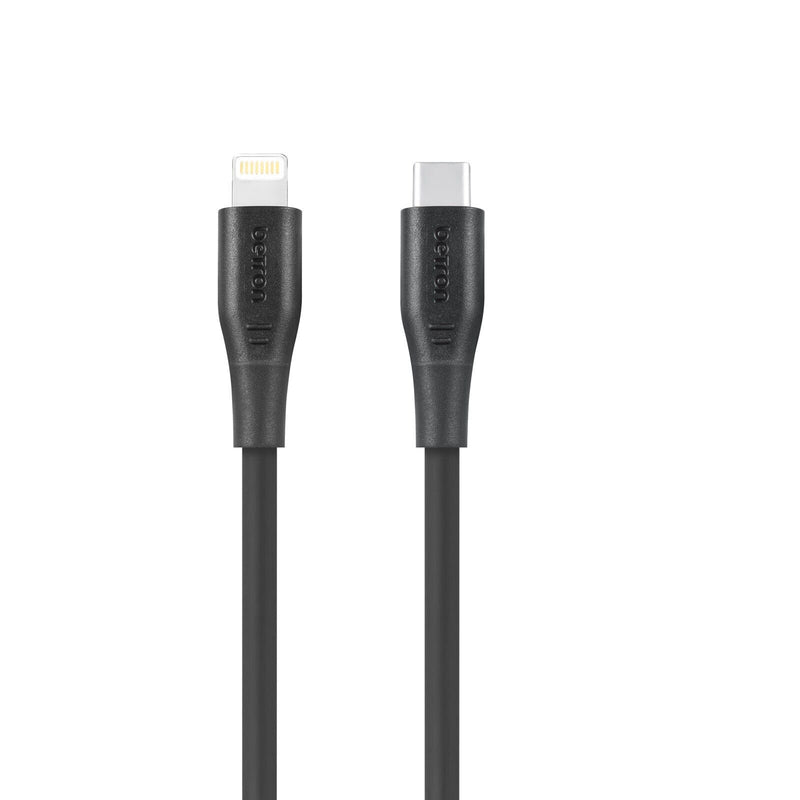 iPhone USB-C to 8 Pin Cable with Data Sync Heavy Duty Lead iPad Wire - 0.5 m, 1 m, 2 m, Black or White