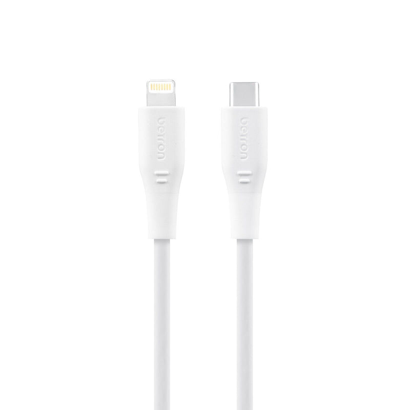 iPhone USB-C to 8 Pin Cable with Data Sync Heavy Duty Lead iPad Wire - 0.5 m, 1 m, 2 m, Black or White
