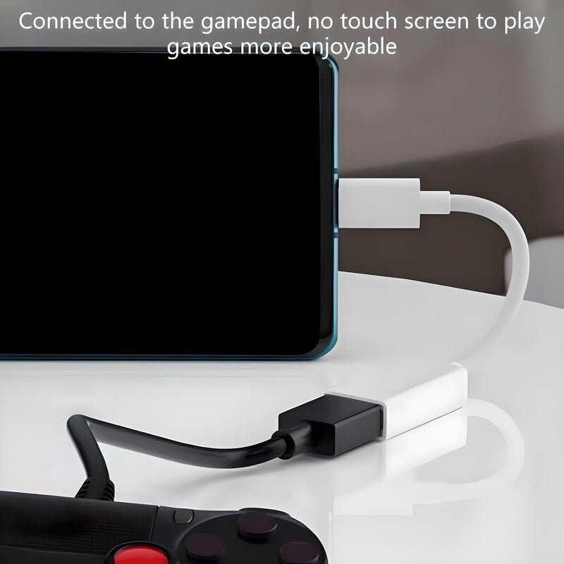 USB Type C OTG Cable Adapter --- USB-C Male to USB-A 3.0 Female Data Cord Converter
