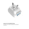 Betron USB Plug Charger Mains Charging Adapter Socket Fast 3 Ports 3.4A for Samsung Galaxy Phone iPhone Sony Xperia