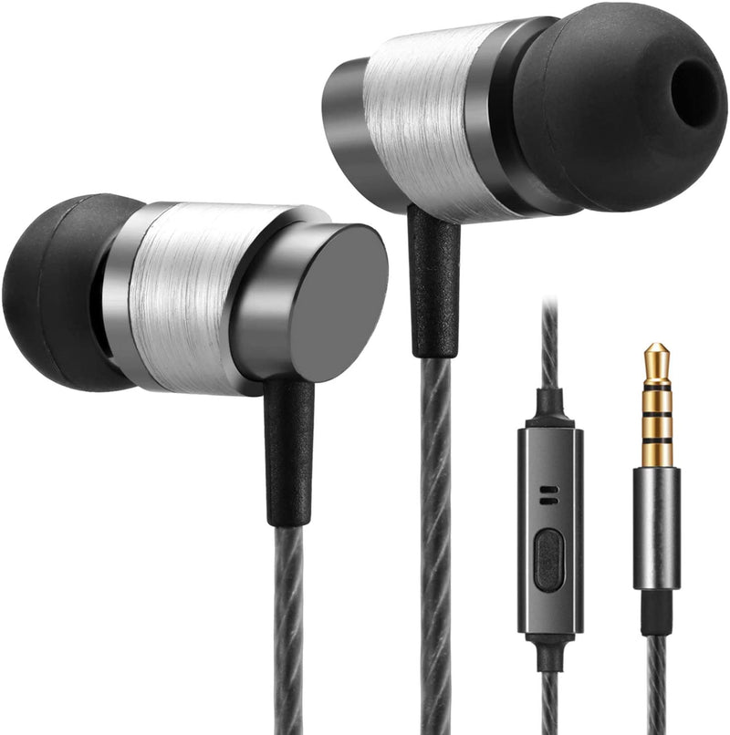 Betron KRTE90 Noise Isolating In Ear Headphones With Mic High Powered Bass Versatile Earphone