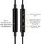 Betron ProX7 Noise Isolating Earphones, In Ear Headphones with Mic and Volume Control, Dual Driver Quality Headset, Black