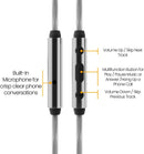 Betron ELR50 Earphones in Ear with Microphone Remote Control Including Carry Case 6 Silicon Ear Buds