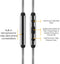 Betron ELR50 Earphones in Ear with Microphone Remote Control Including Carry Case 6 Silicon Ear Buds