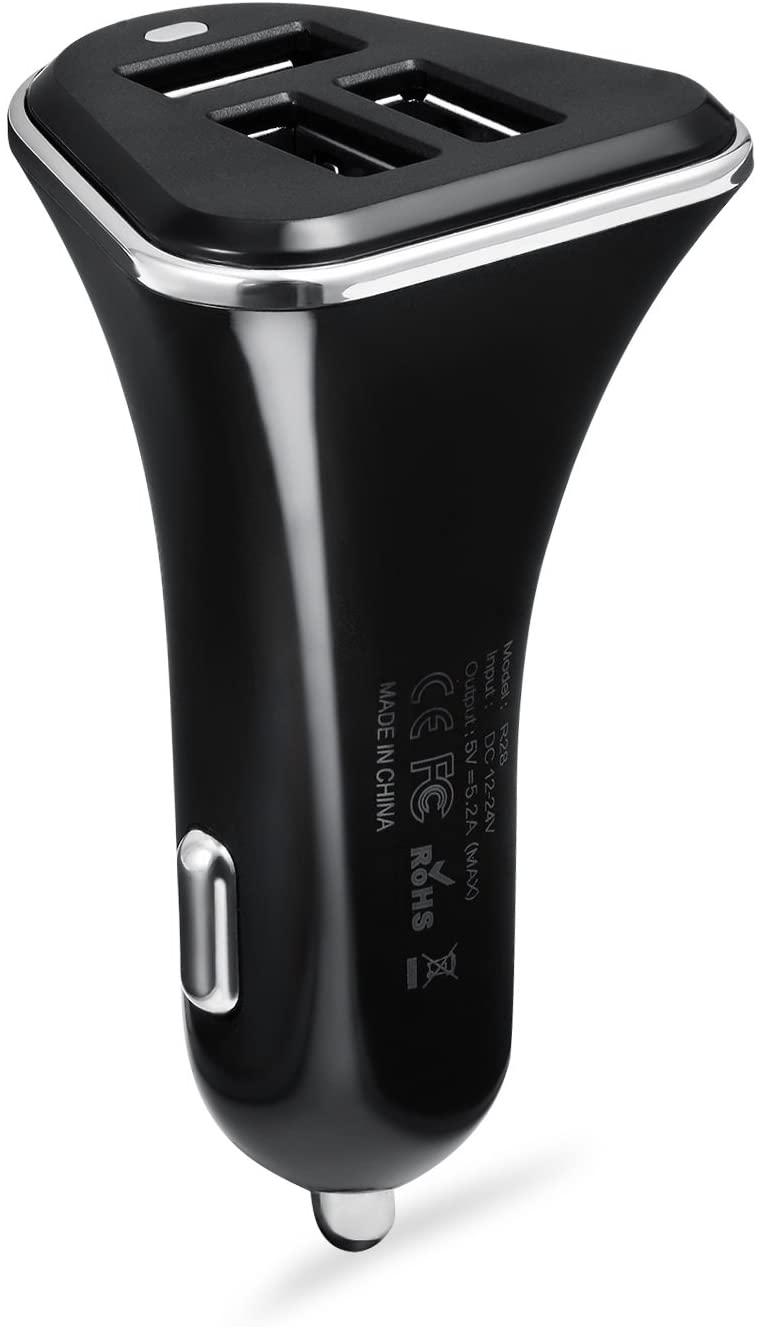 Betron R28 Premium 3 USB Port Car Charger for iPhone iPad iPod Samsung Nokia Motorola HTC etc