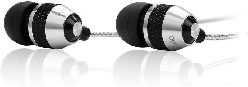 Betron B25 Earphones, Noise Isolating In-Ear Wired Headphones with Strong Bass, Tangle-Free Cord, Lightweight