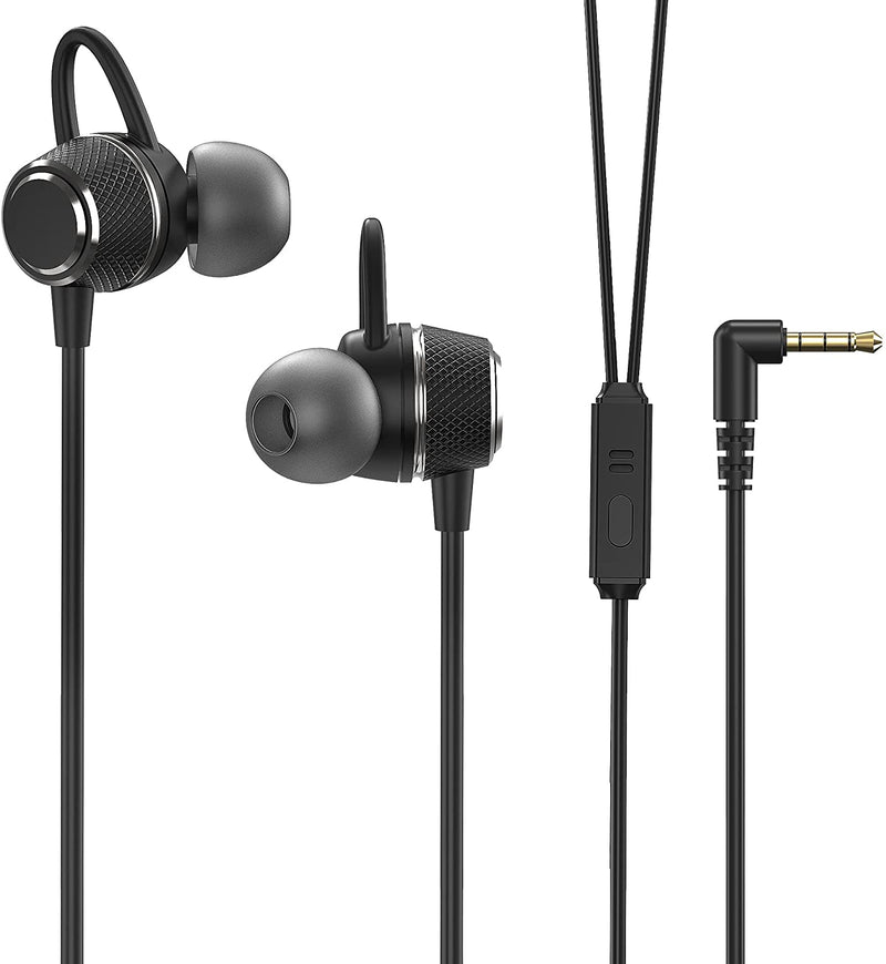 Betron BRY50U Earphones Headphones with Microphone Noise Isolating Strong Bass Wired 3.5mm Jack for Laptops Computers Tablets Smartphones