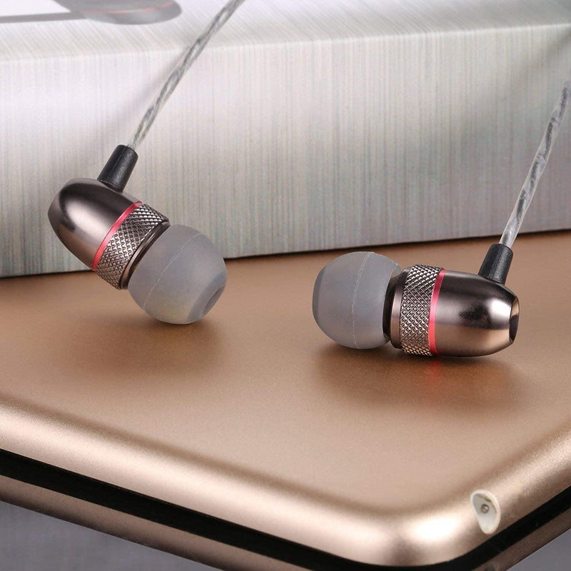 Betron ELR50 Earphones in Ear with Microphone Remote Control Including Carry Case 6 Silicon Ear Buds