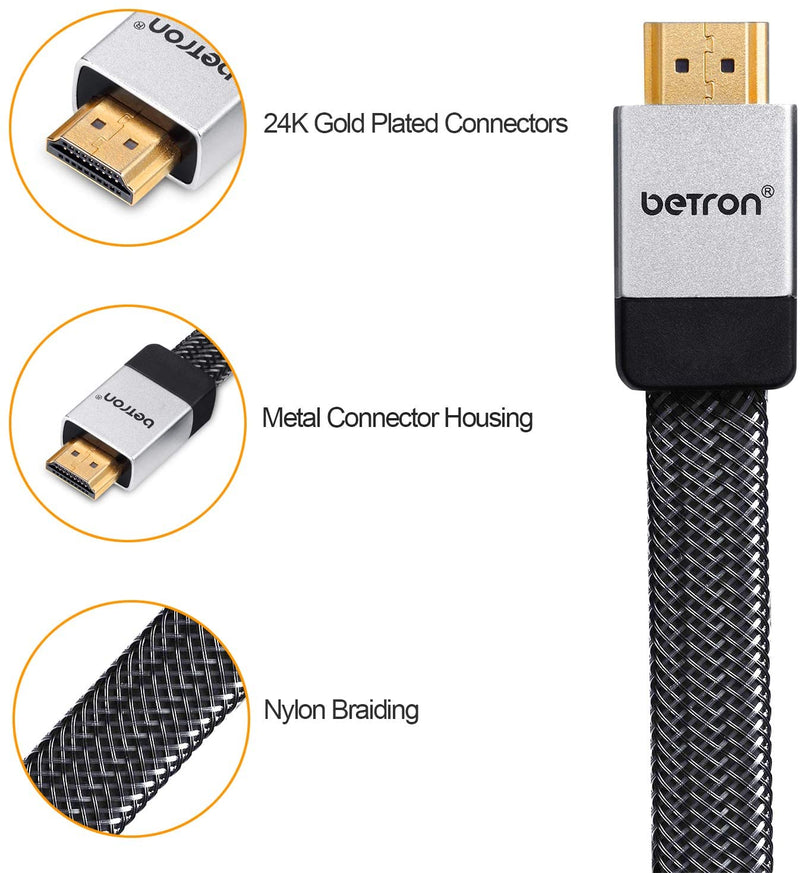 Betron HDMI to HDMI Cable High Speed 3D Support Ethernet Function 4K Support HDMI Lead TV PS4 Xbox