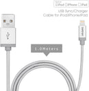 Betron Apple Certified Lightning Connector Durable Charger Cable iPhone iPad iPod iPad Mini 1Meters