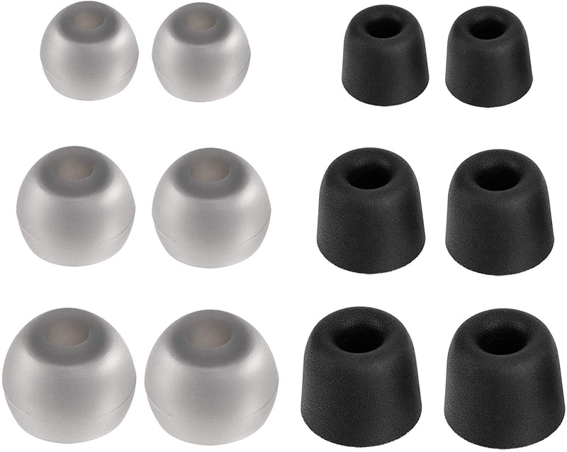 Betron Replacement Earbuds Silicone and Memory Set Betron Earphones In Ear Tips 6 pairs