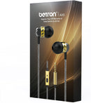 Betron AX5 Earphones with Microphone, Noise Isolating, Bass Driven Sound, Portable In Ear Headphones with Silicon Earbuds and Carry Case