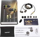 Betron AX5 Earphones with Microphone, Noise Isolating, Bass Driven Sound, Portable In Ear Headphones with Silicon Earbuds and Carry Case