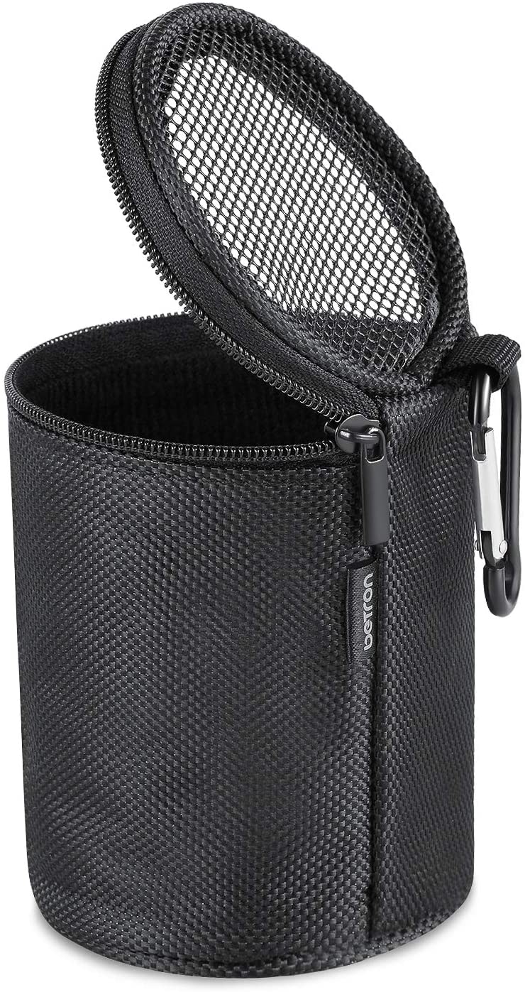 Betron Bluetooth Speaker Carry Case for Anker SoundCore Mini KBS08 and A3 with Carabiner, Black