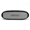 Betron KRT50 Bluetooth Wireless Speaker, Stereo Sound, Rich Bass, Micro SD Slot, Compatible with iPhone, Samsung, Tablets, Laptops, Black and Silver