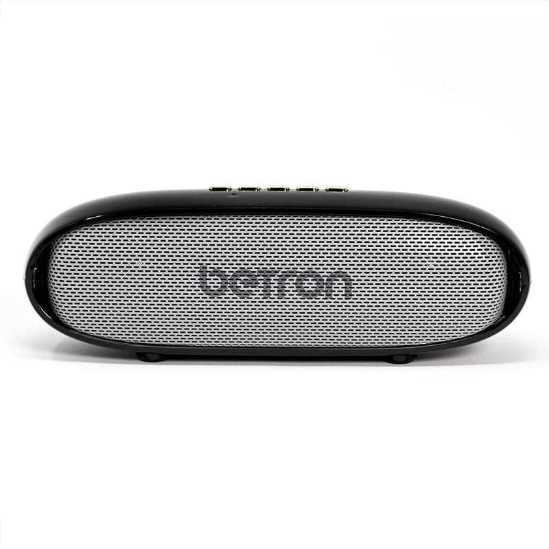 Betron KRT50 Bluetooth Wireless Speaker, Stereo Sound, Rich Bass, Micro SD Slot, Compatible with iPhone, Samsung, Tablets, Laptops, Black and Silver