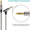 Betron Nylon Braided Premium 3.5mm Auxiliary Aux Cable with Microphone Audio Jack Cord Line